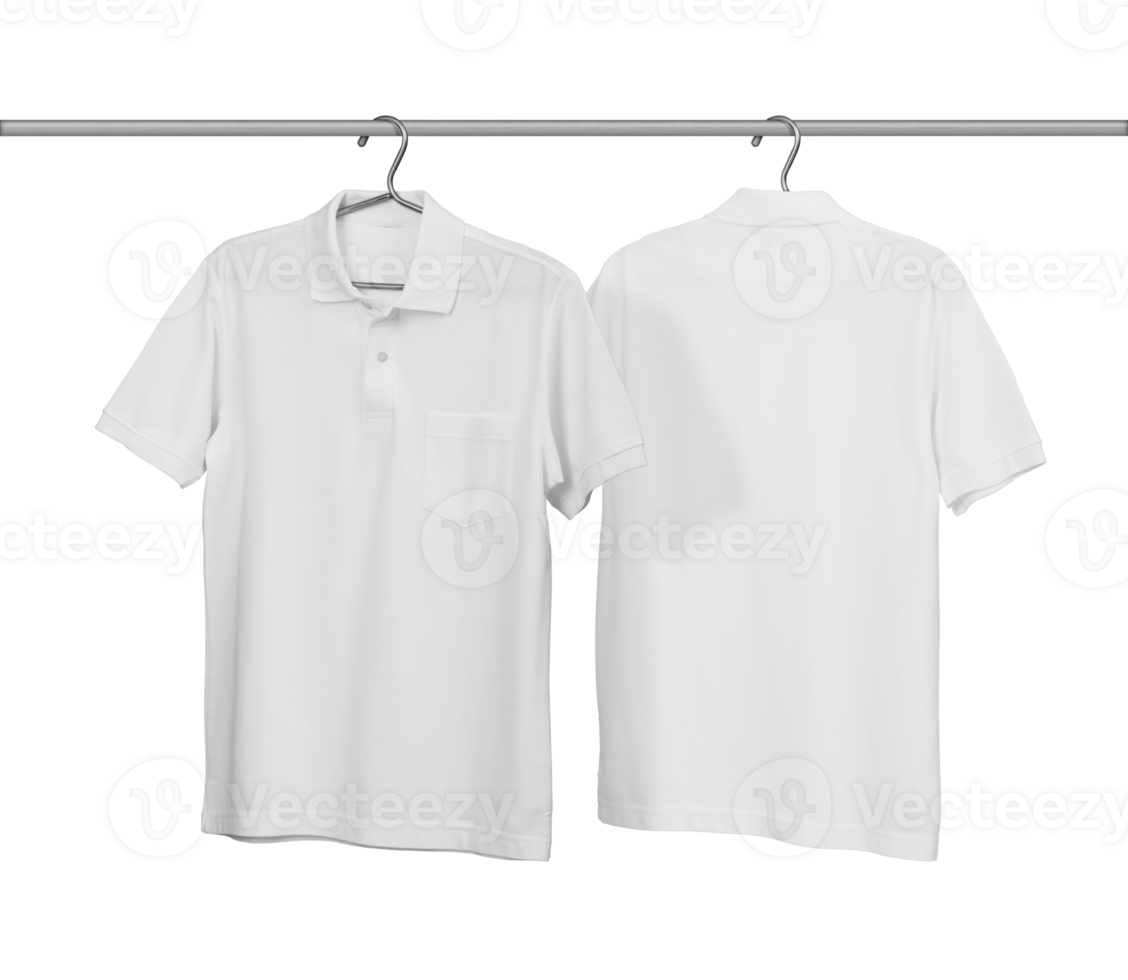 Poloshirt-Mockup-Vorlage mit Tasche png