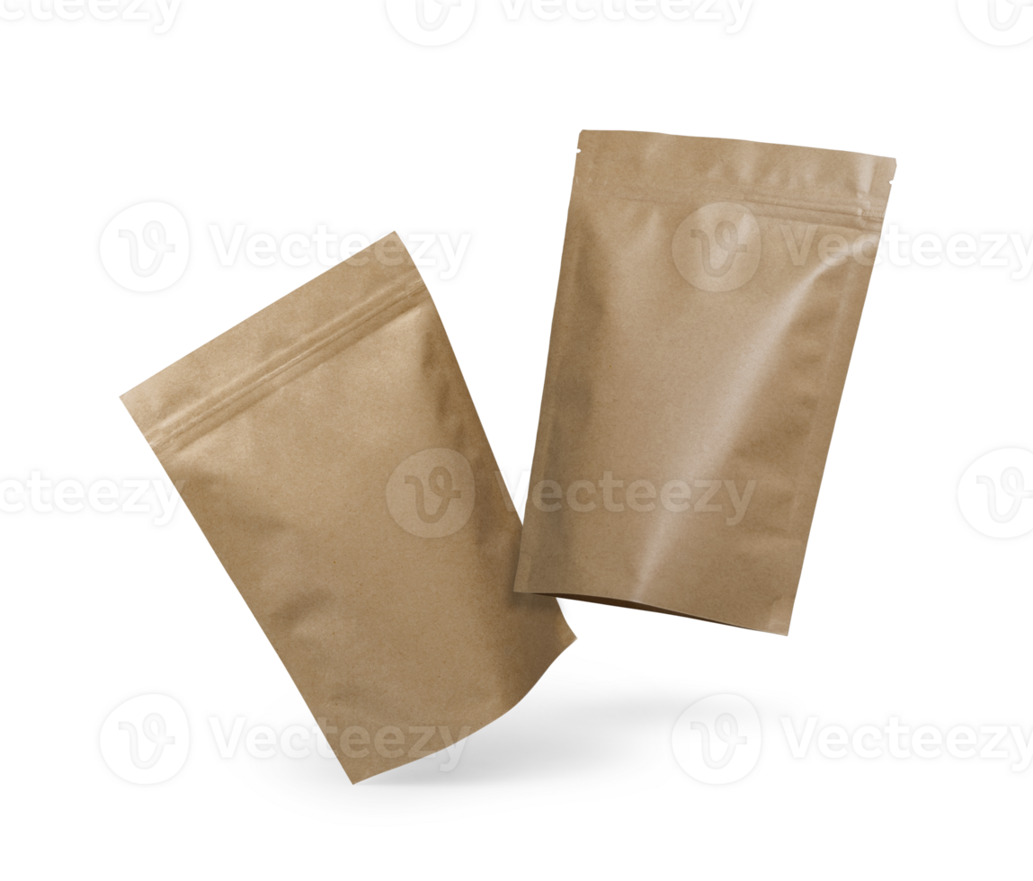 Coffee bag mockup template png