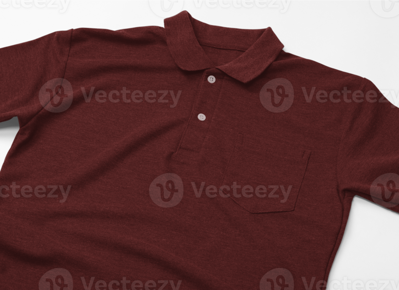 Poloshirt-Mockup-Vorlage mit Tasche png