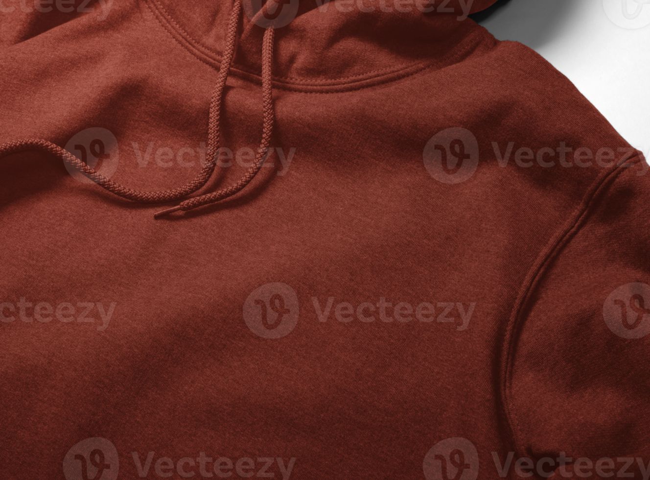 Close up embroidery logo of hoodie mockup template png