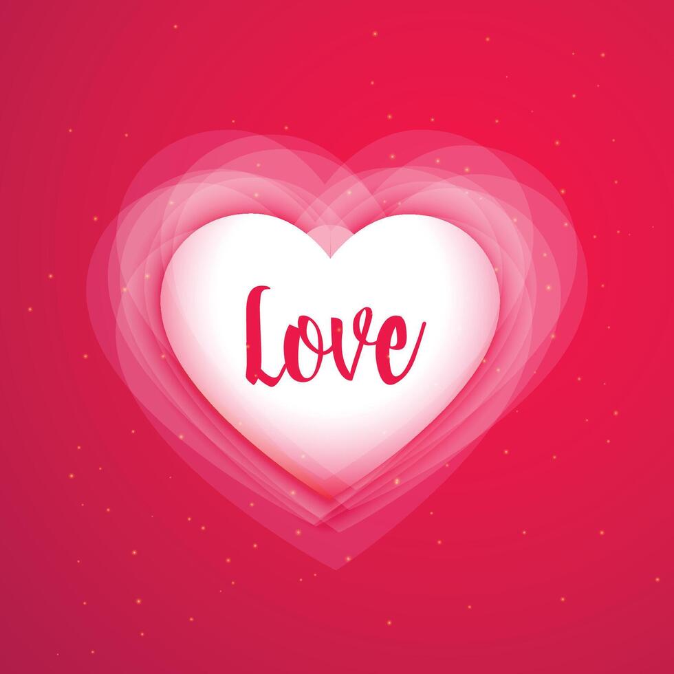 beautiful heart background for valentines day design illustration vector