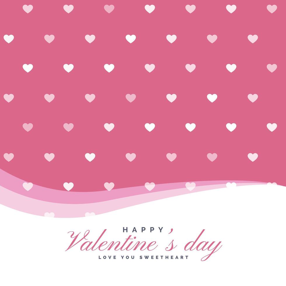 elegant hearts pattern for valentines day vector