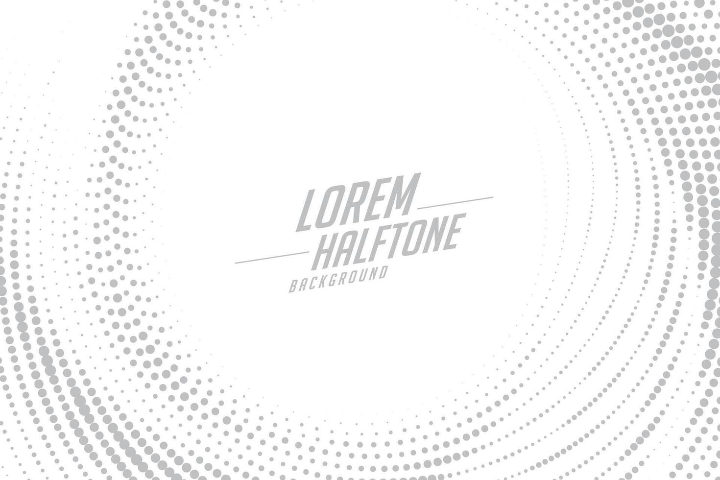 abstract circular swirl style halftone effect background vector