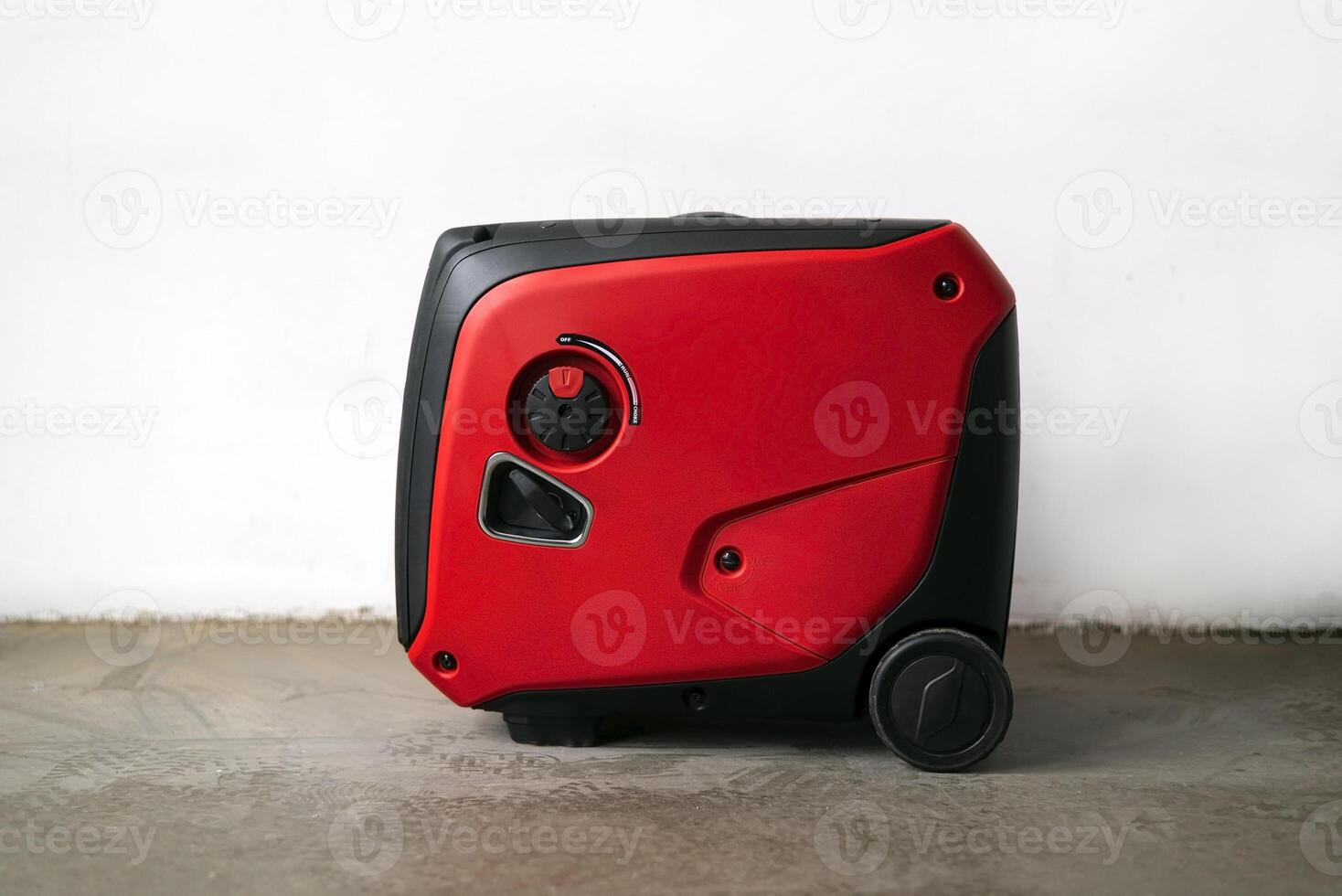 Inverter Generator supplying energy to a small business operation in the garage photo
