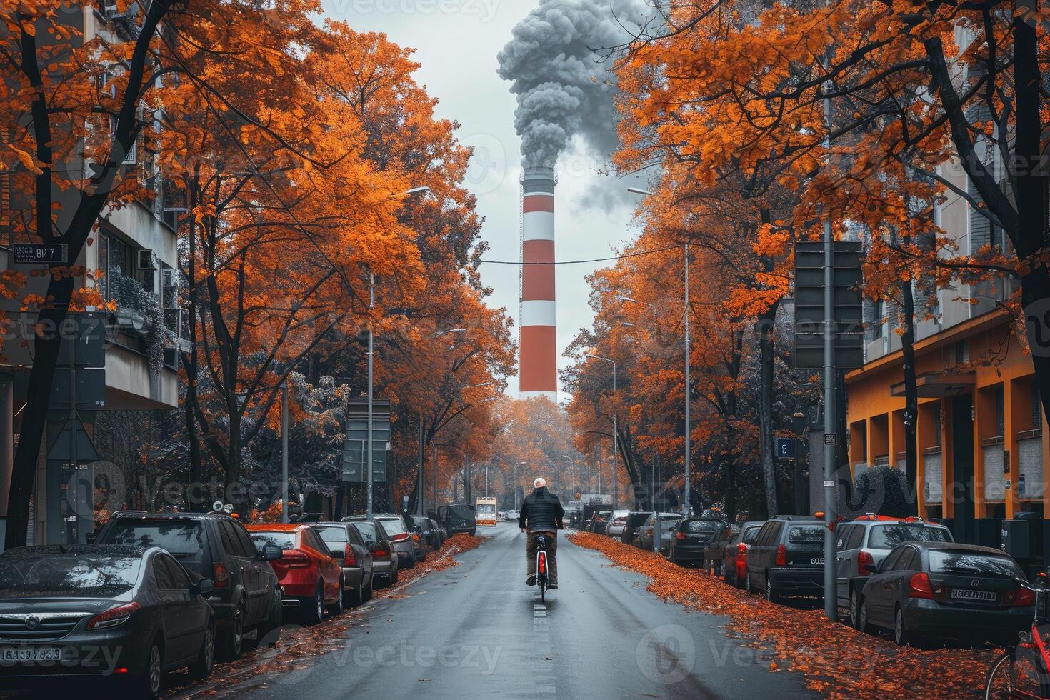 ai generado aire contaminación desde industrias proceso profesional fotografía foto