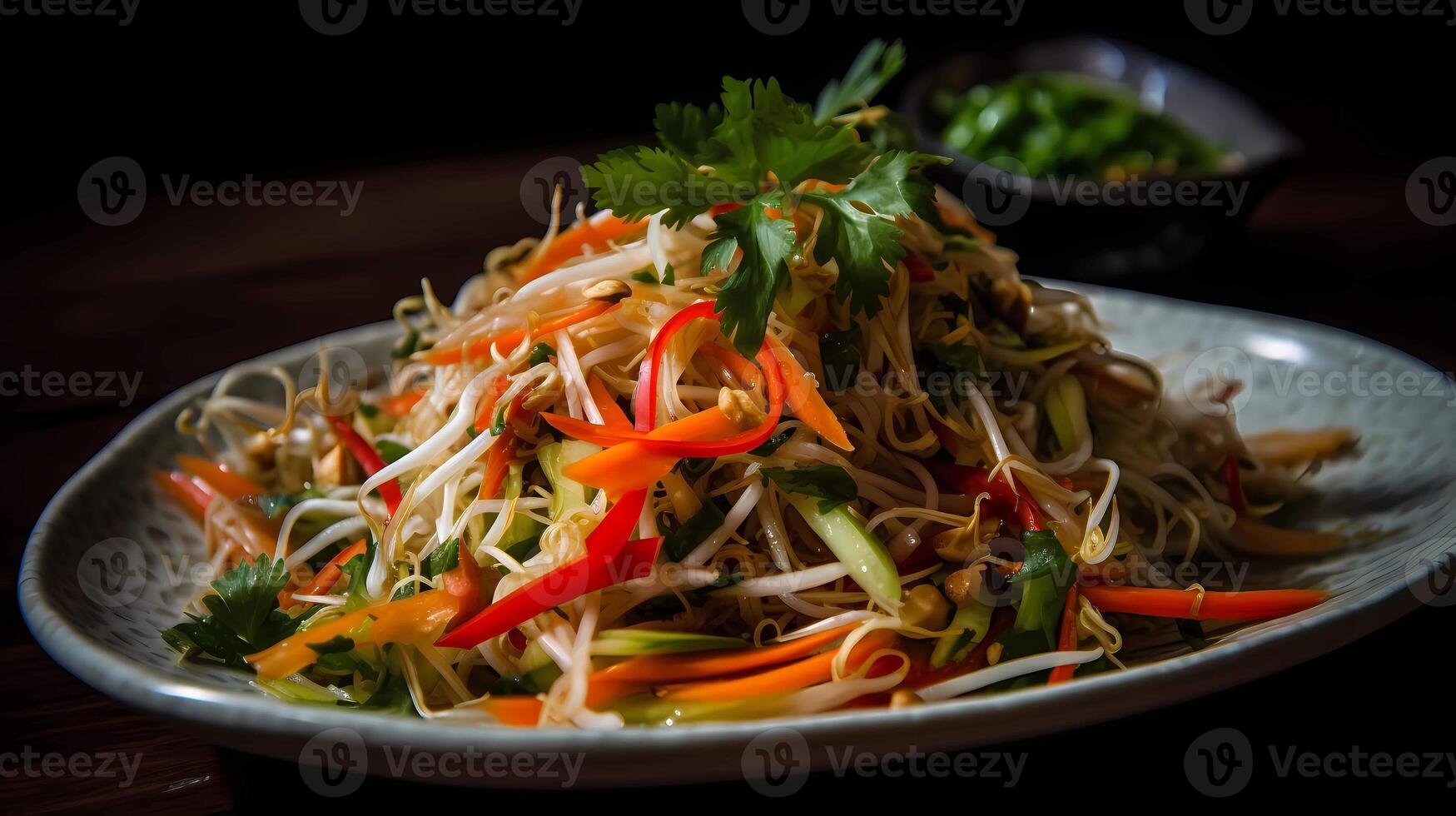 AI generated Delicious Som Tam photo