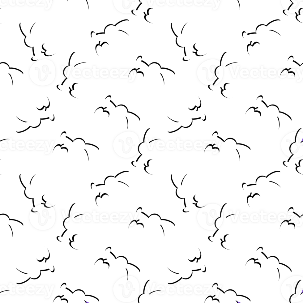 seamless pattern with Easter bunnies png