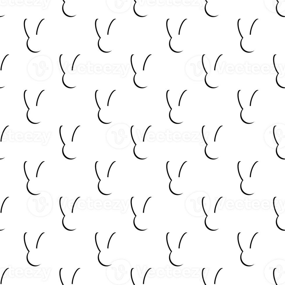 seamless pattern with Easter bunnies png