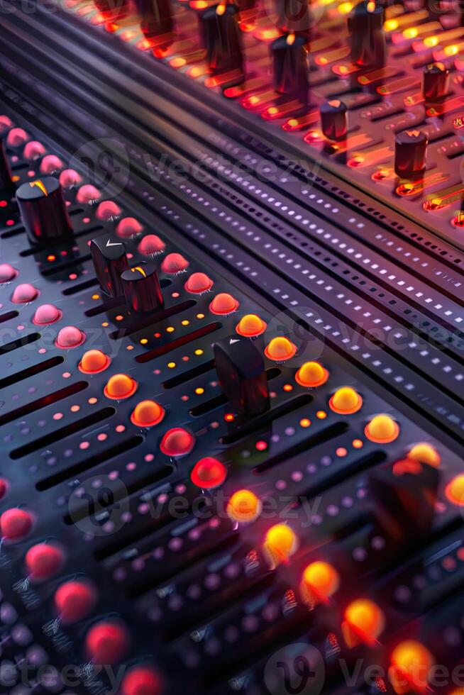AI generated abstract sound background equalizer photo