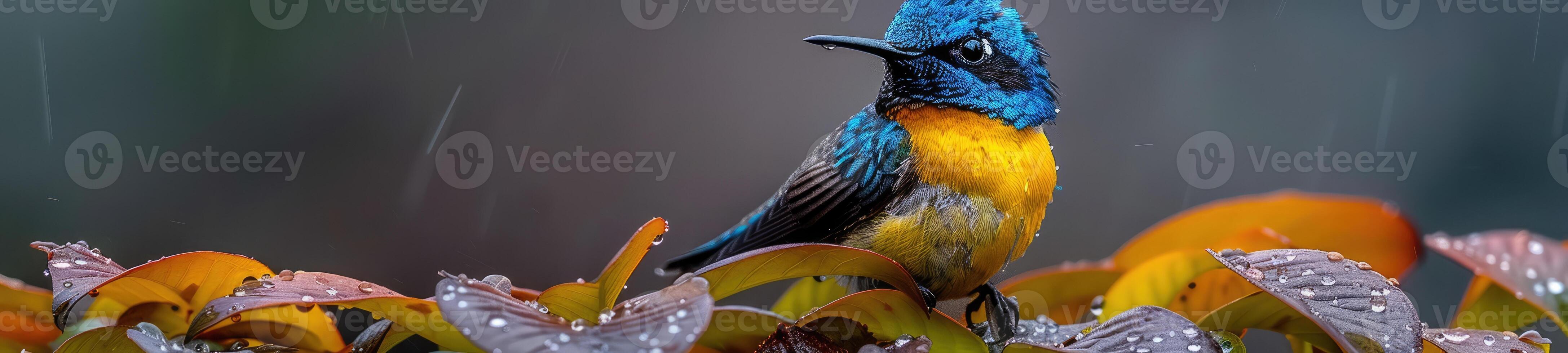 AI generated A Very beautiful hummingbird near the river photo