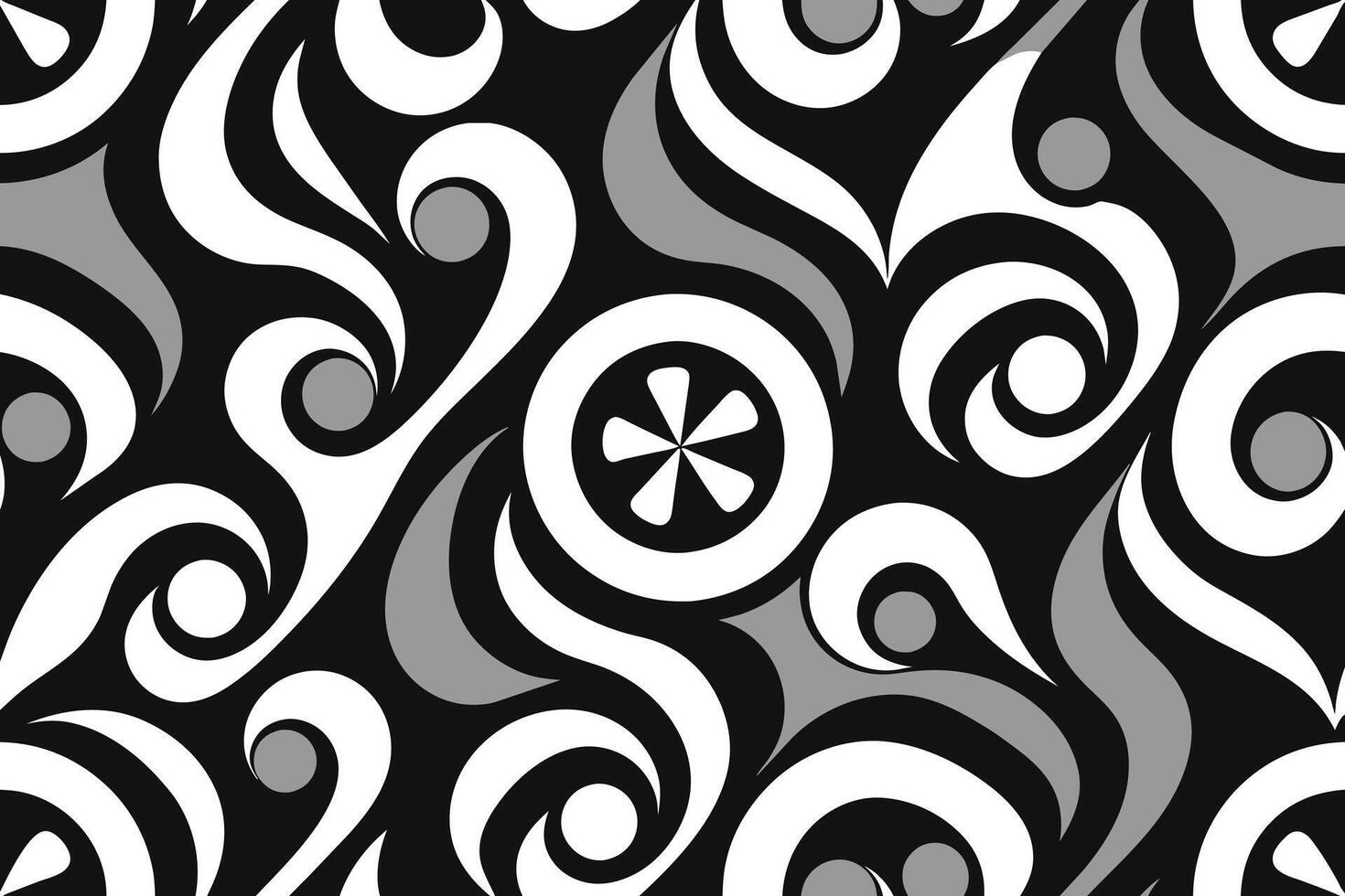 monochrome background with retro pattern design vector