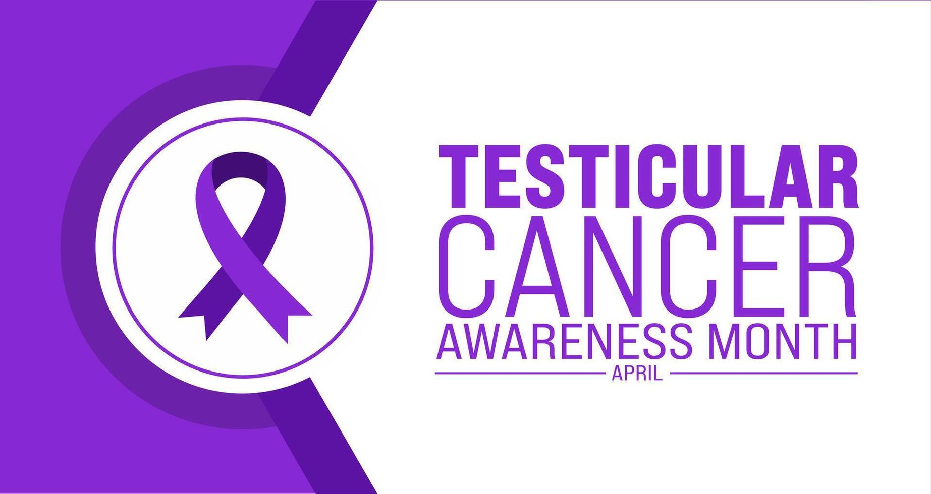 April is Testicular Cancer Awareness Month background template. Holiday concept. use to background, banner, placard, card, and poster design template with text inscription and standard color. vector