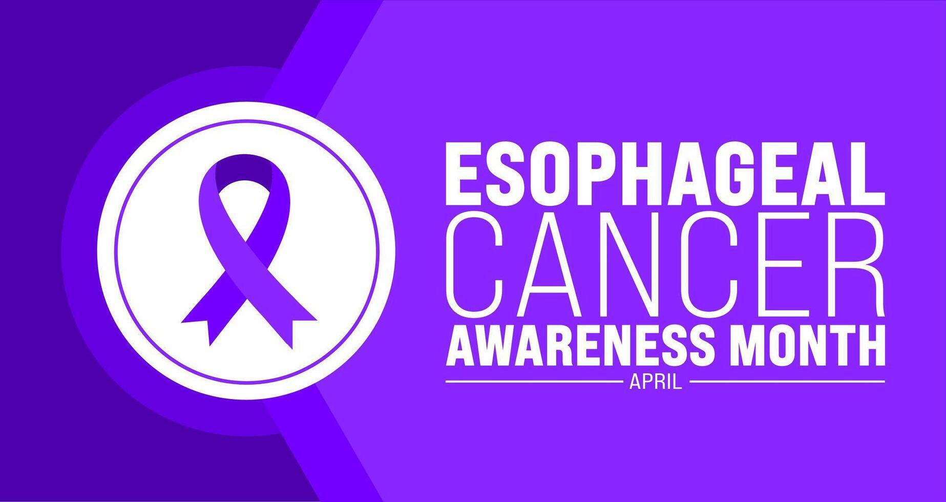 April is Esophageal Cancer Awareness Month background template. Holiday concept. use to background, banner, placard, card, and poster design template with text inscription and standard color. vector