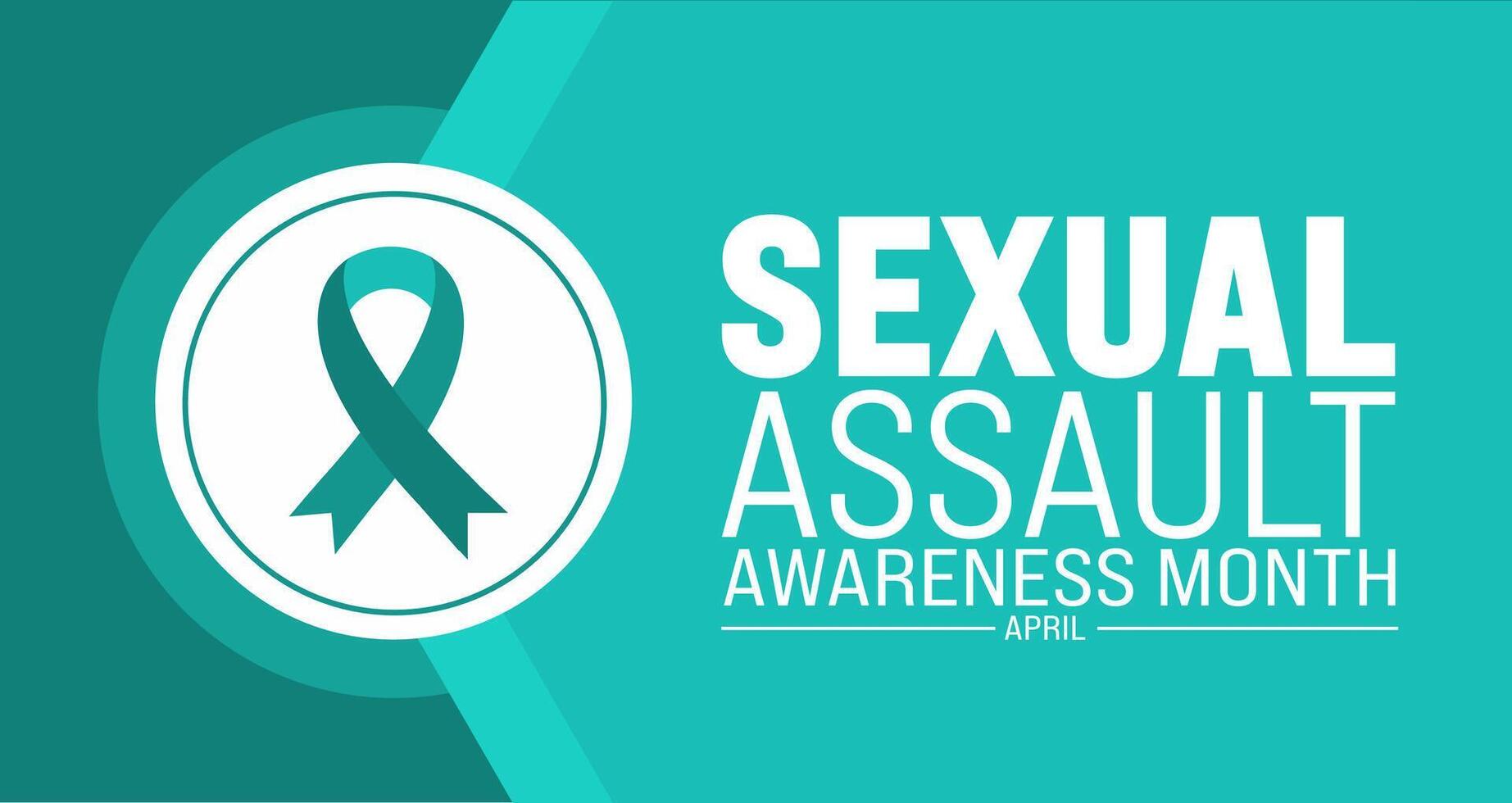 April is Sexual Assault Awareness Month background template. Holiday concept. use to background, banner, placard, card, and poster design template with text inscription and standard color. vector