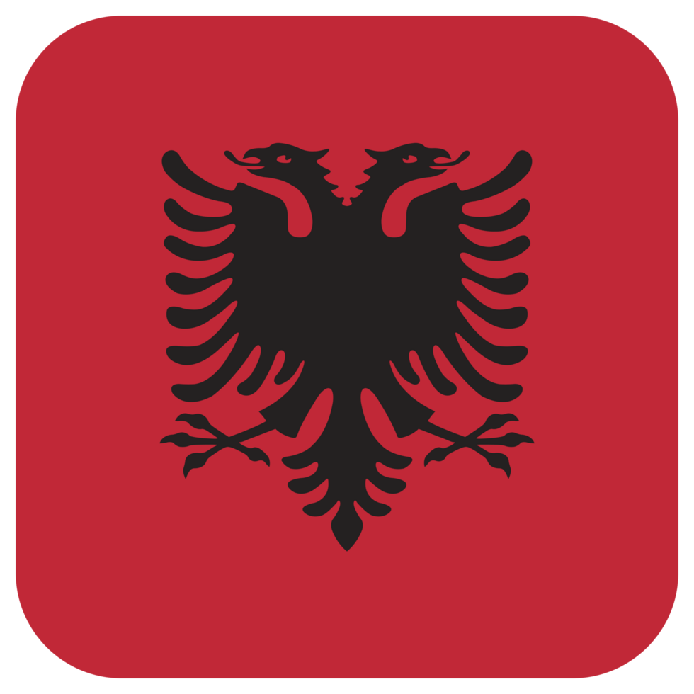 bandeira nacional da albânia png