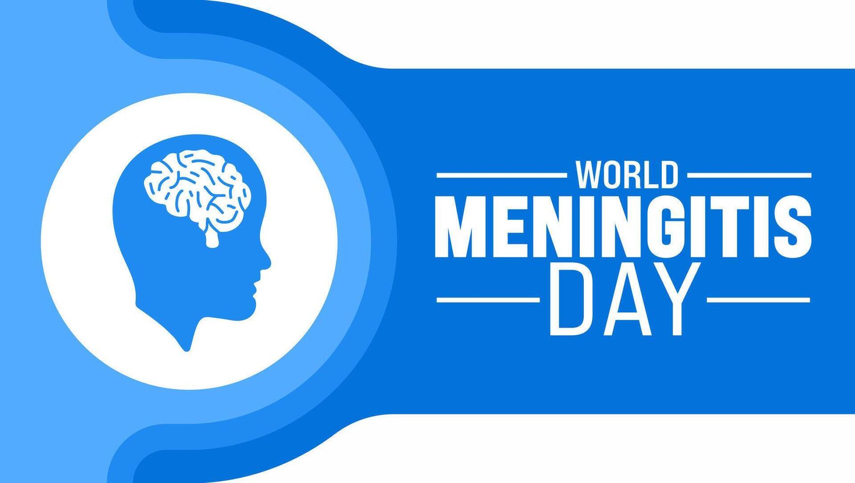 April is World Meningitis Day background template. Holiday concept. use to background, banner, placard, card, and poster design template with text inscription and standard color. vector illustration.