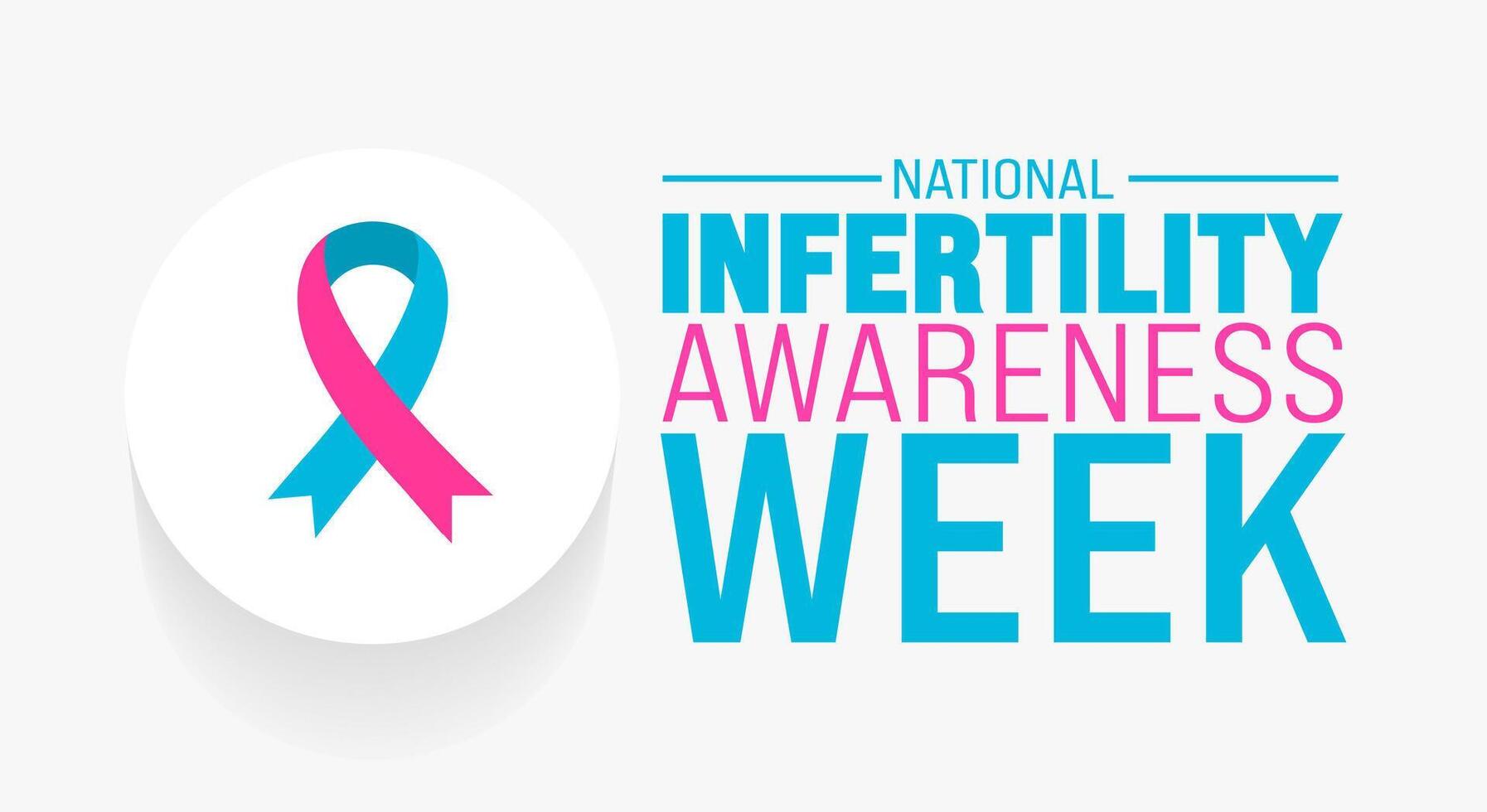 April is National Infertility Awareness Week background template. Holiday concept. use to background, banner, placard, card, and poster design template with text inscription and standard color. vector