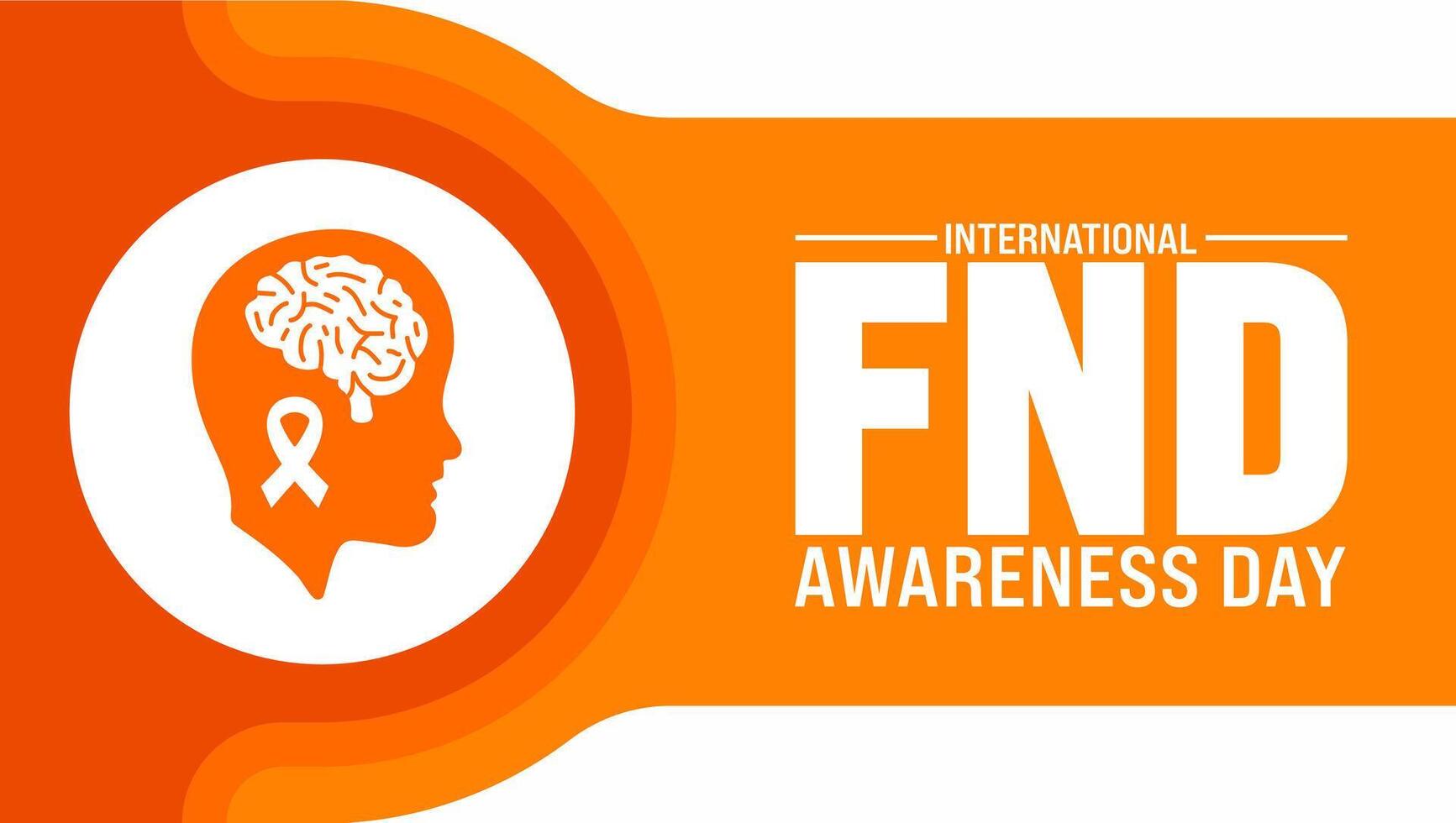 April is FND Awareness Day background template. Holiday concept. use to background, banner, placard, card, and poster design template with text inscription and standard color. vector illustration.