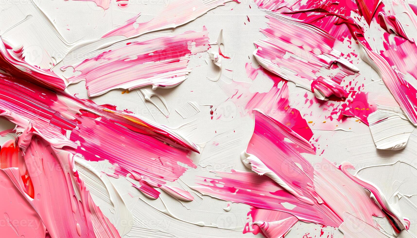 AI generated Abstract acrylic paint in pink and white color. Colorful wallpaper texture for branding. Vibrant background with bold colors. photo