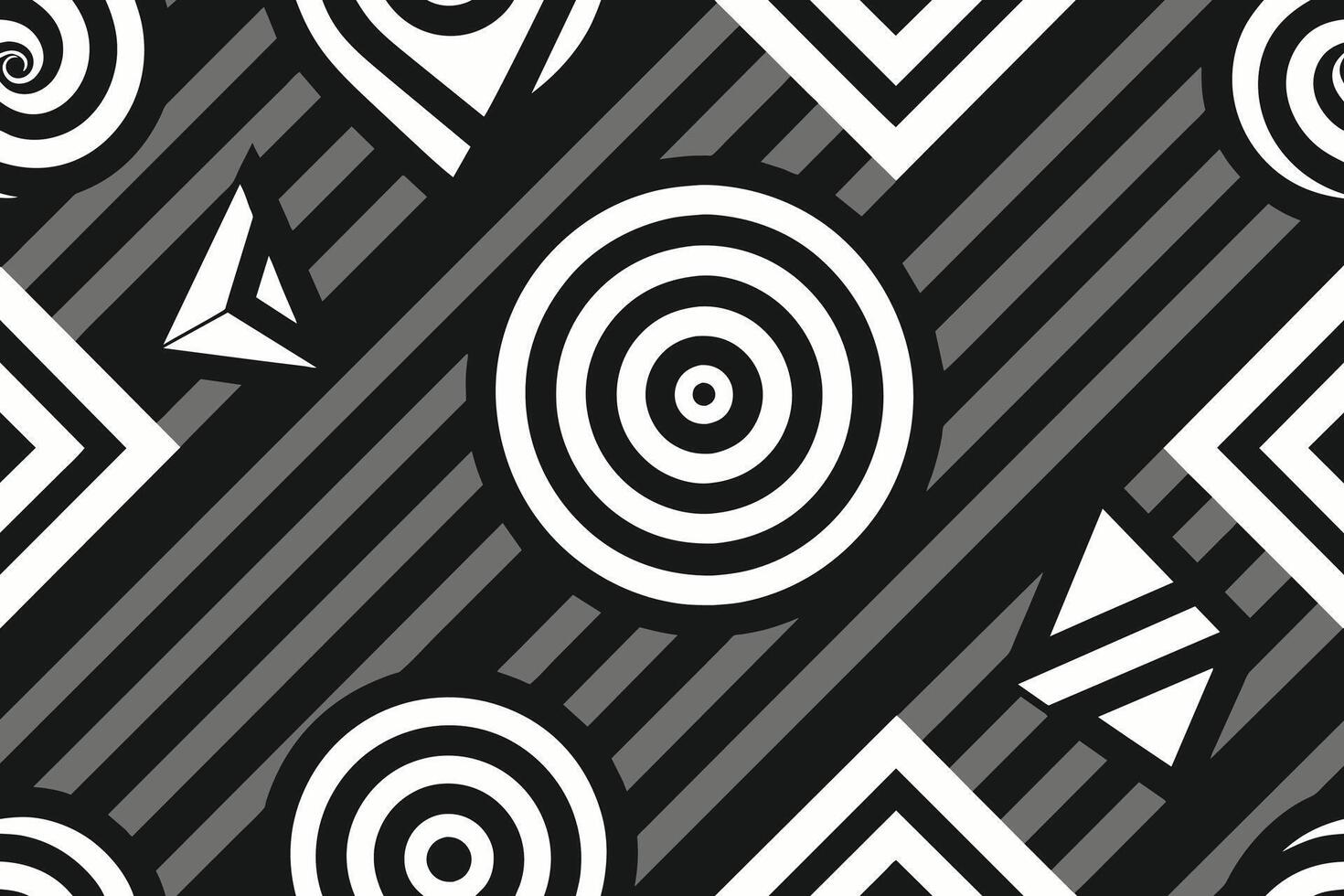 monochrome background with retro pattern design vector