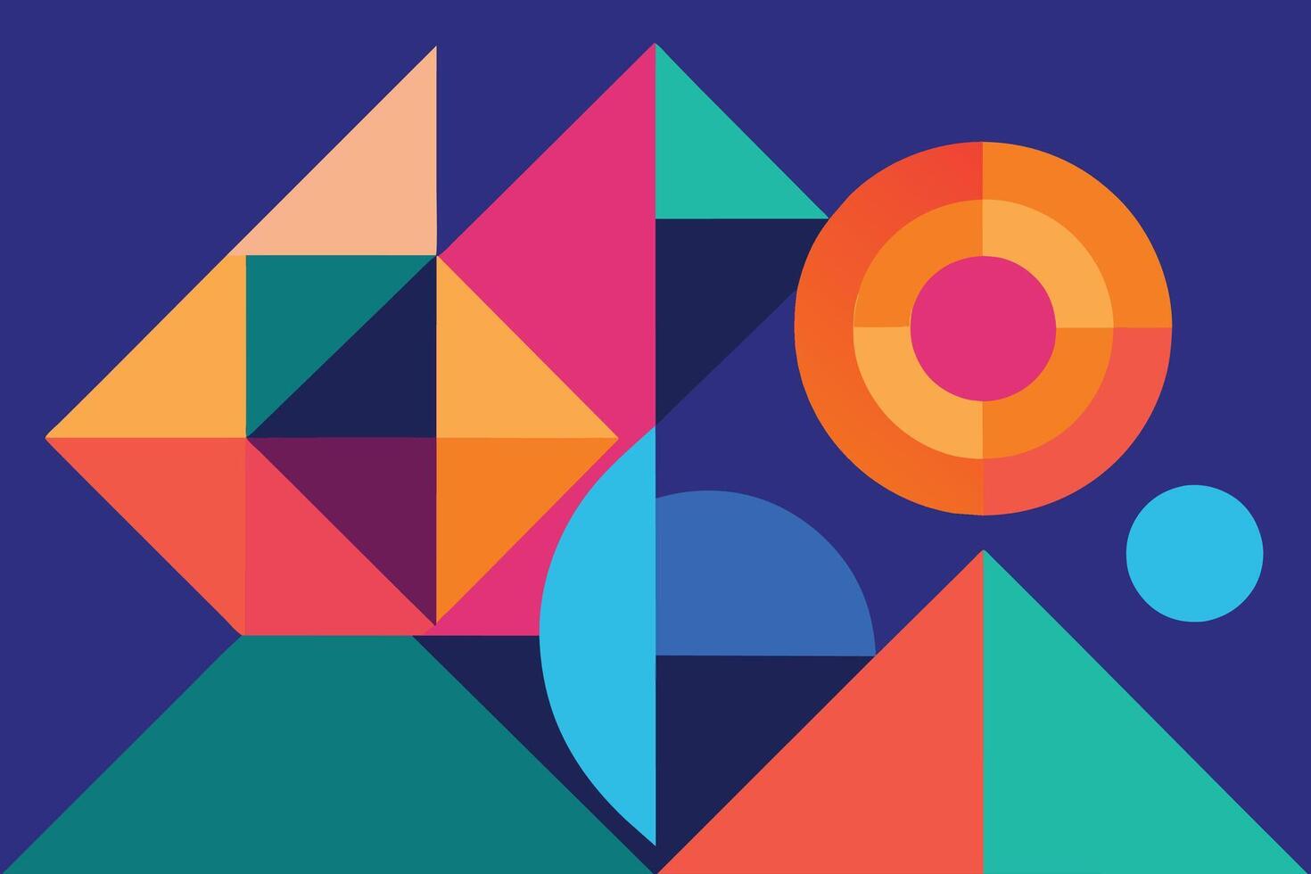 Abstract geometric shape colorful gradient background vector