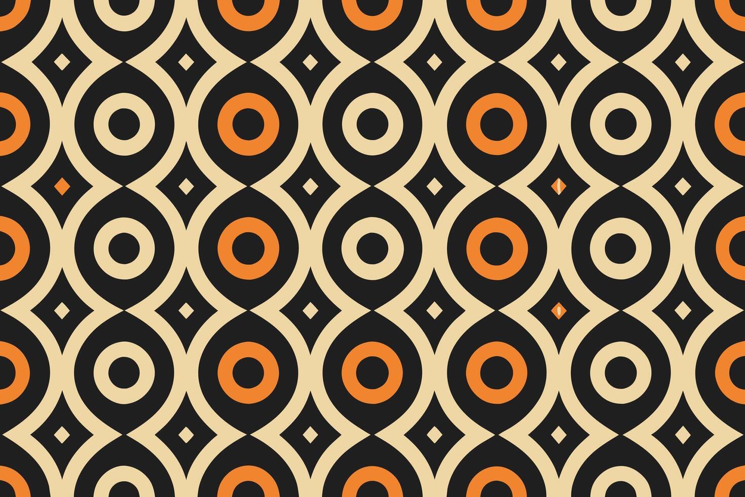 monochrome background with retro pattern design vector