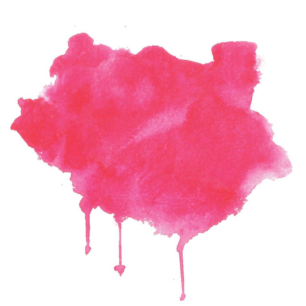 pink watercolor splash stain texture background design vector