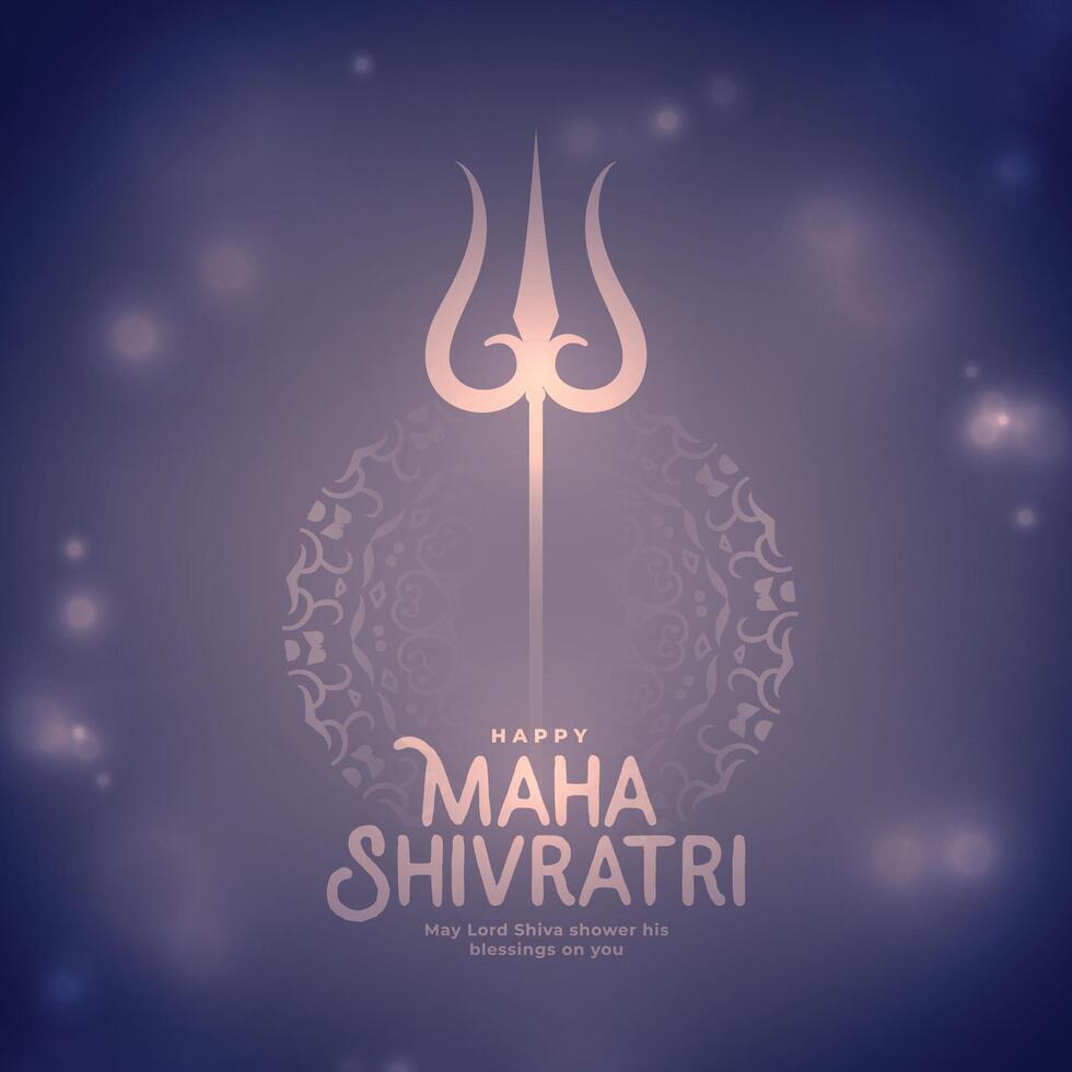 contento maha shivratri festival saludo diseño vector