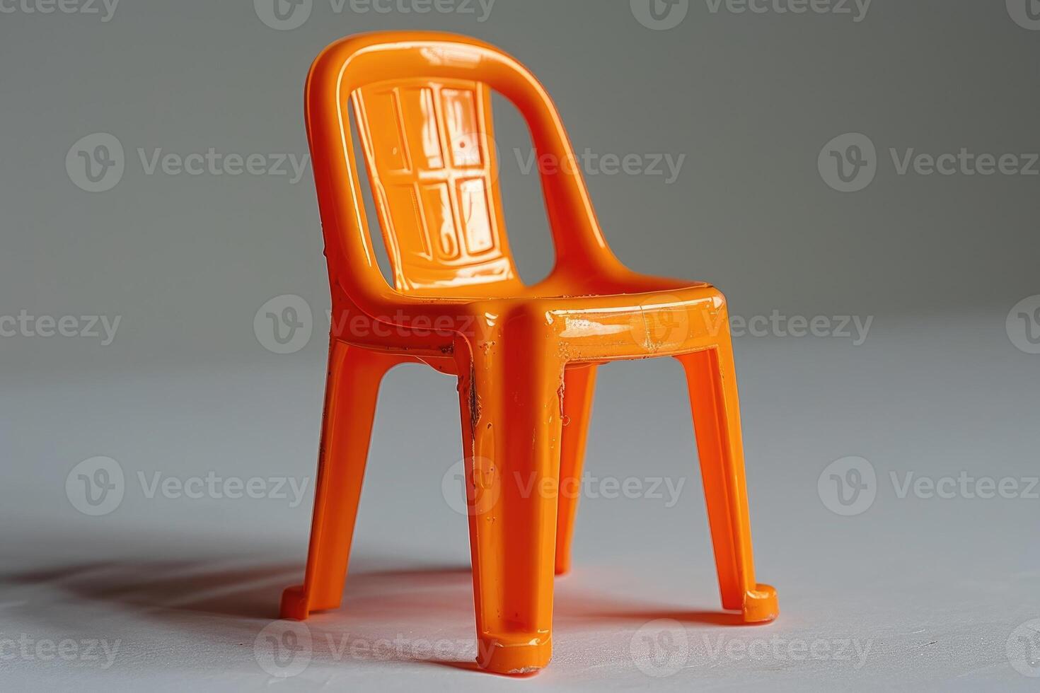 AI generated plastic stool chair design professional photography photo