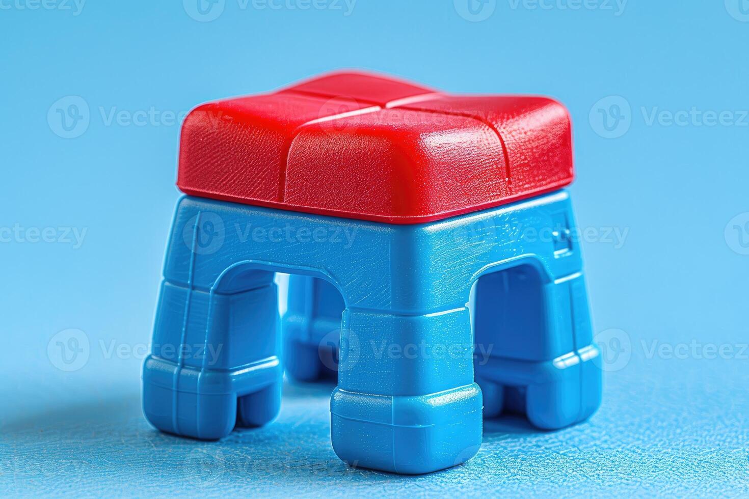 AI generated plastic stool chair design professional photography photo