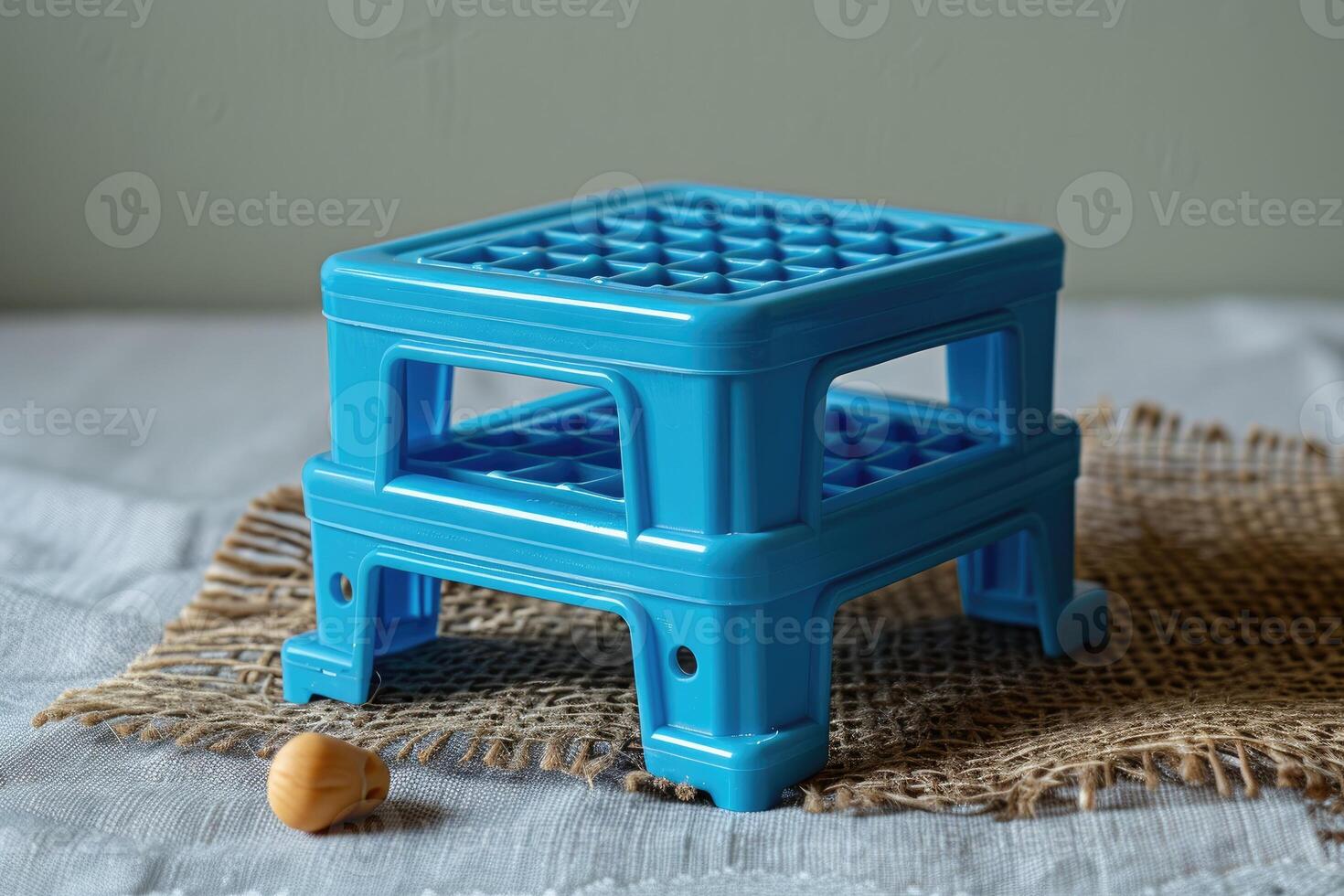 AI generated plastic stool chair design professional photography photo