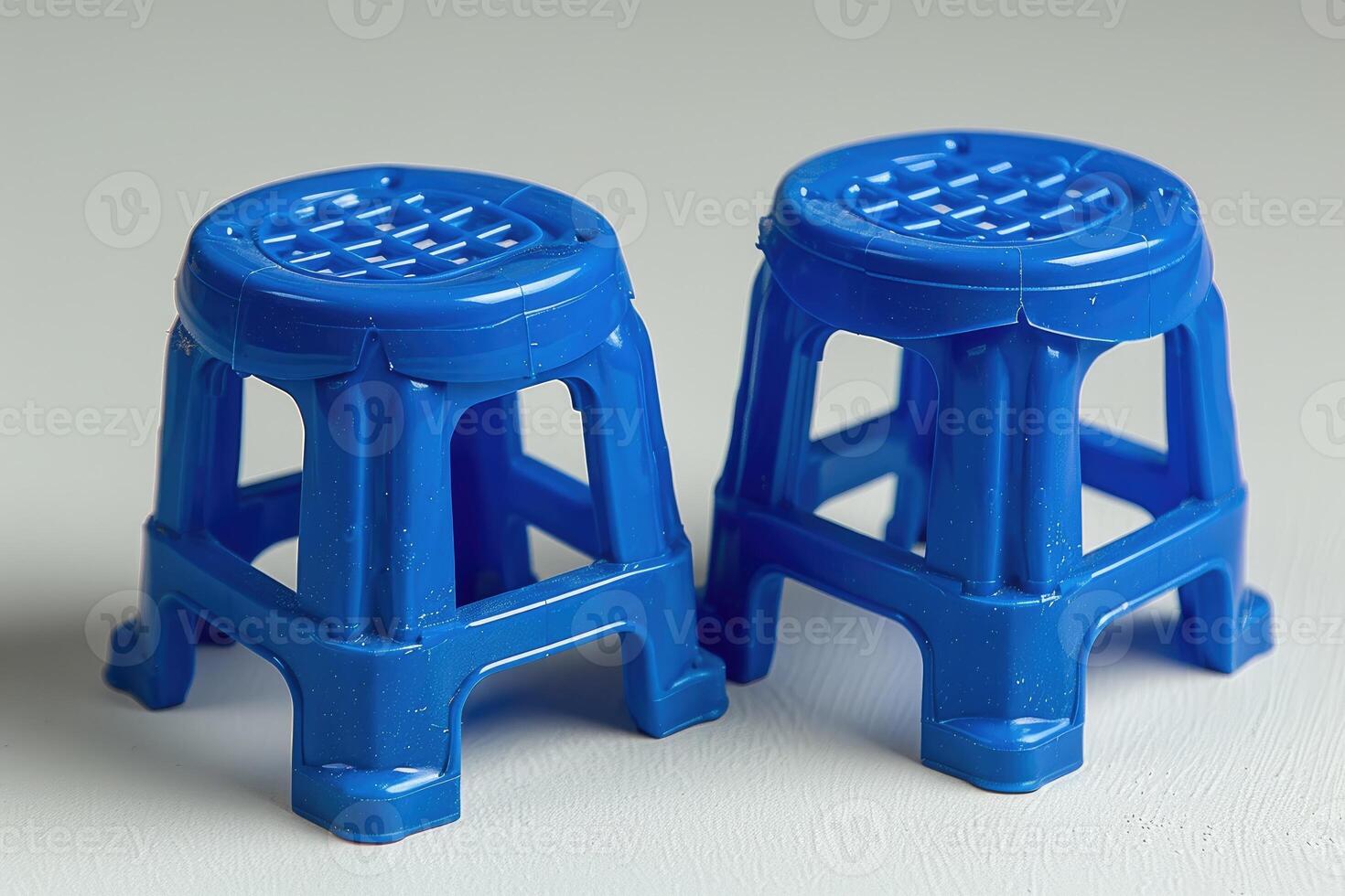 AI generated plastic stool chair design professional photography photo