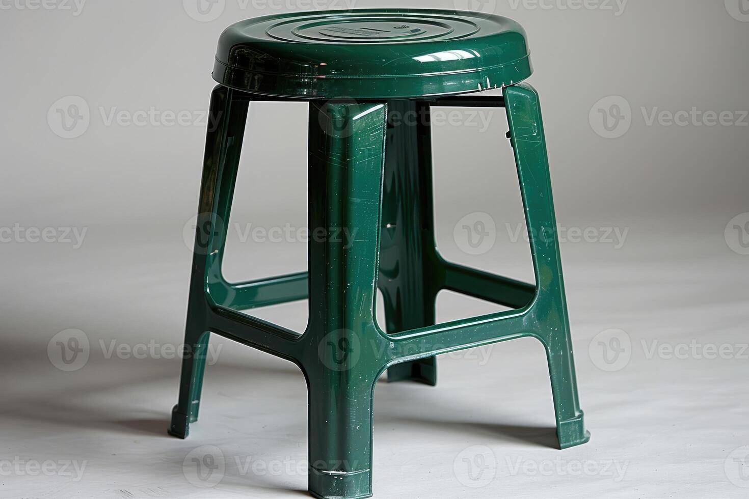 AI generated plastic stool chair design professional photography photo