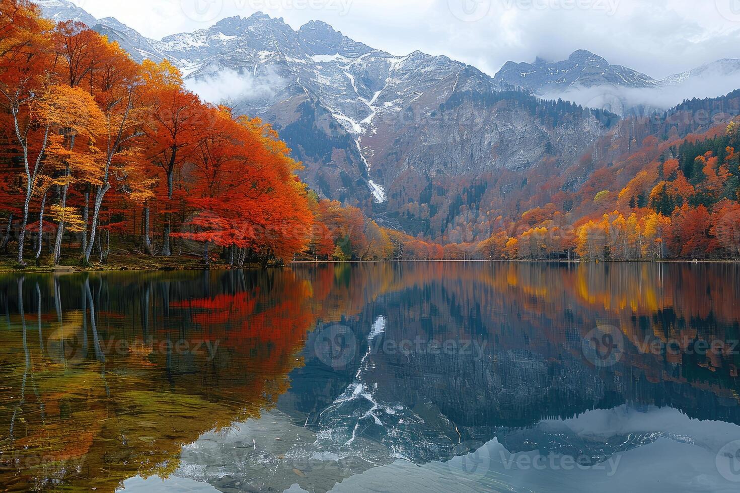 AI generated beautiful landscape scenery nature professional photography photo