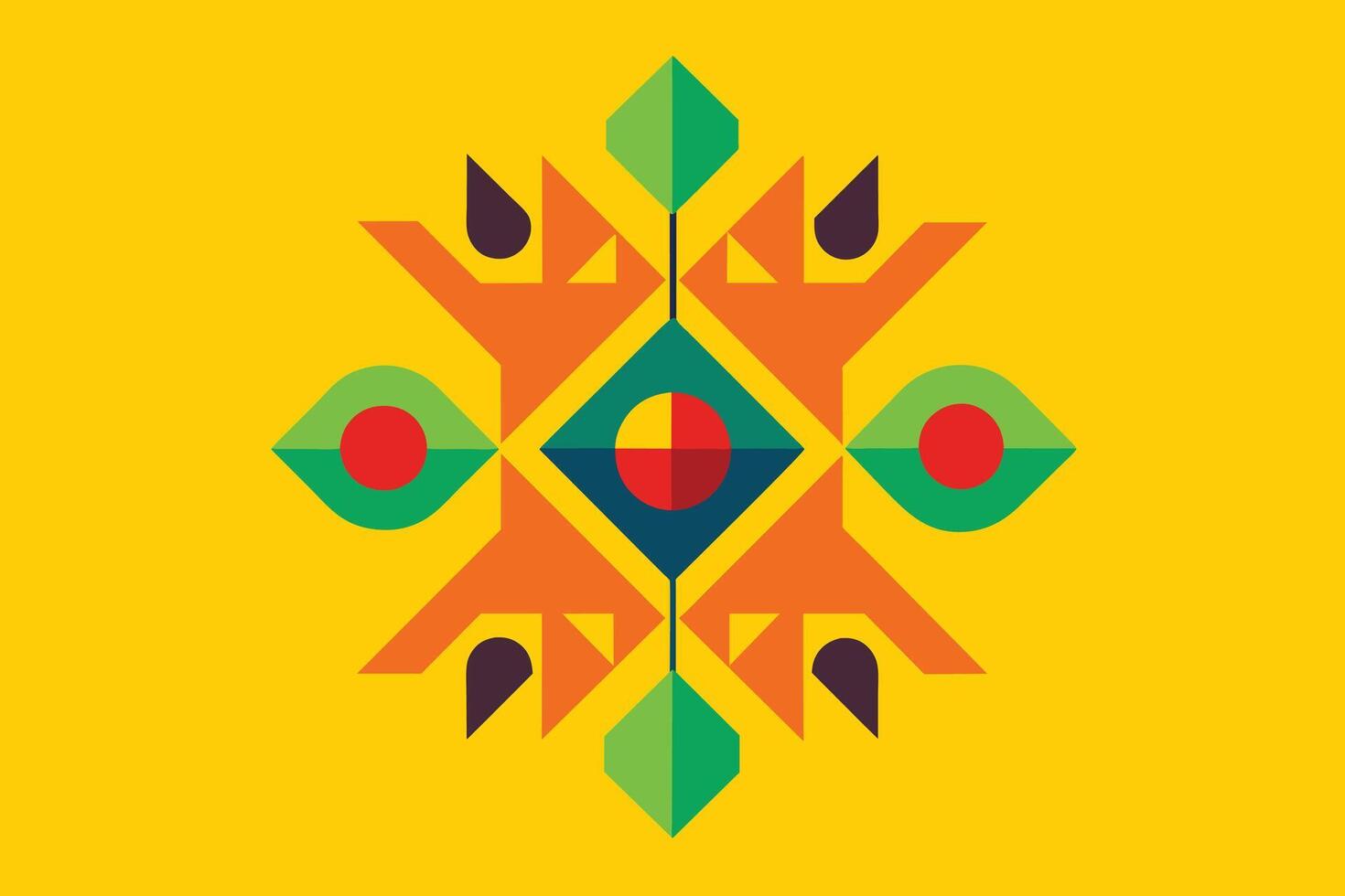 Abstract Geometric Yellow Background vector