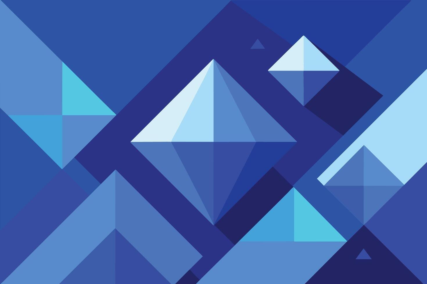 Blue Geometric Abstract Background vector