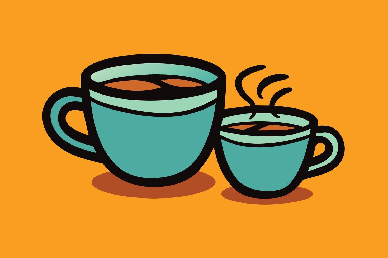 Hand Drawn Coffee Cups Vector