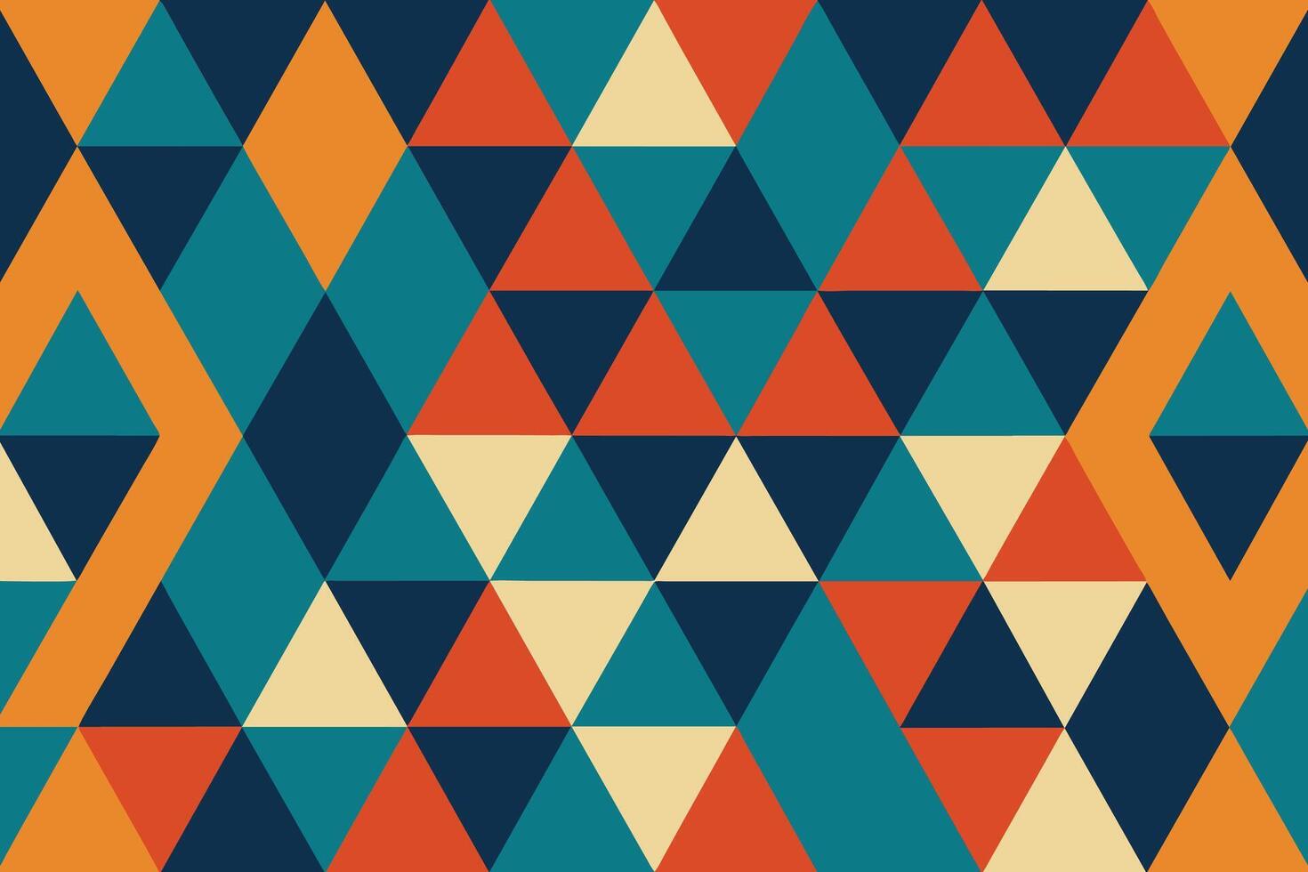 Abstract Geometric Triangle Seamless Pattern vector
