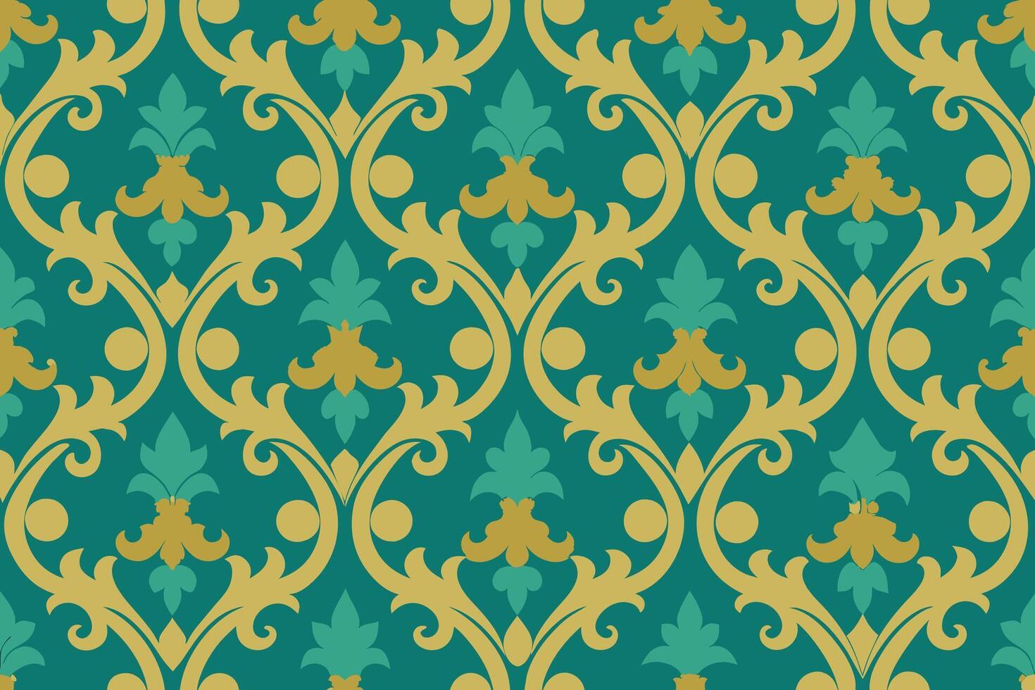 vintage tiles patterns antique seamless design vector