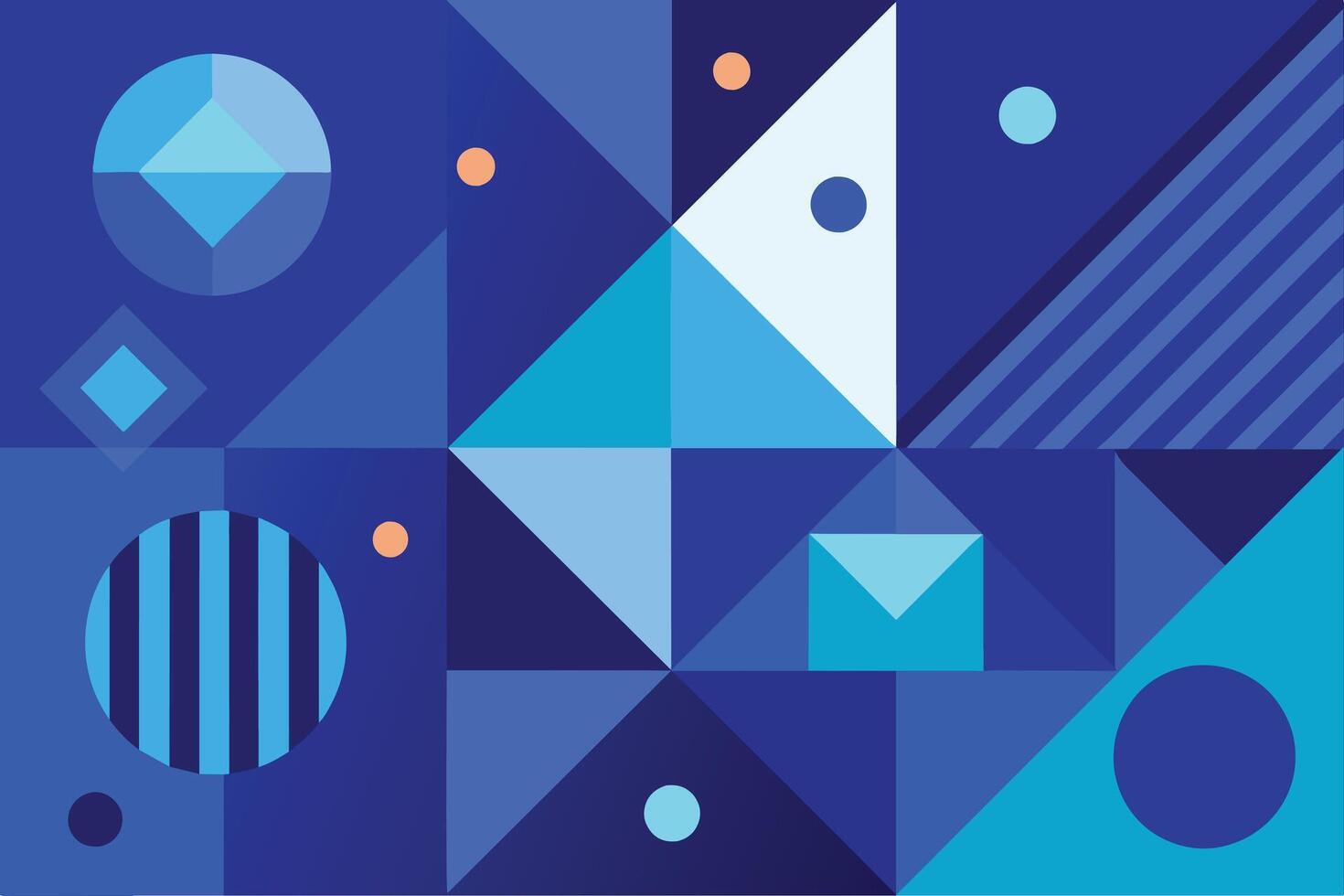 Blue Geometric Abstract Background vector