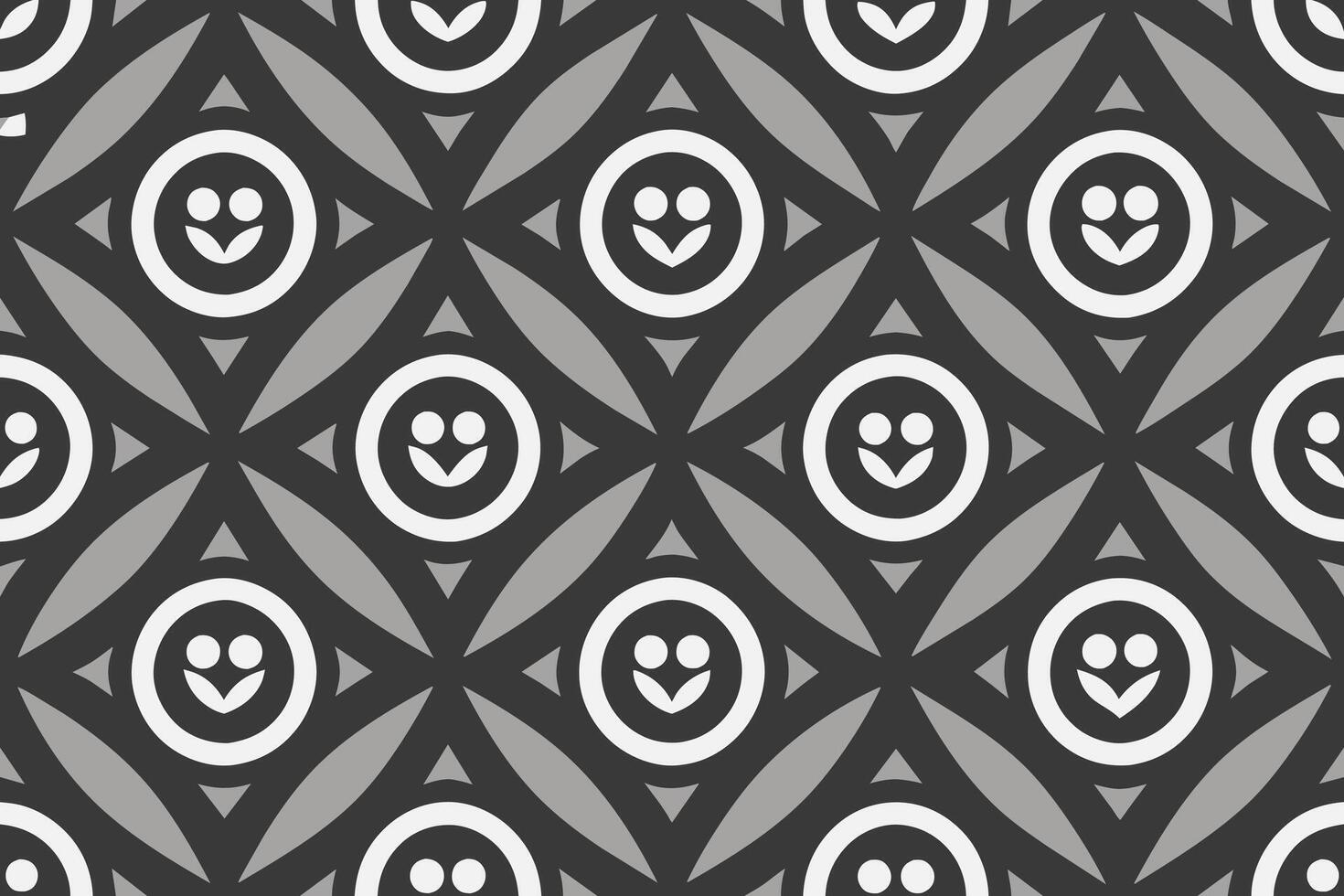 monochrome background with retro pattern design vector