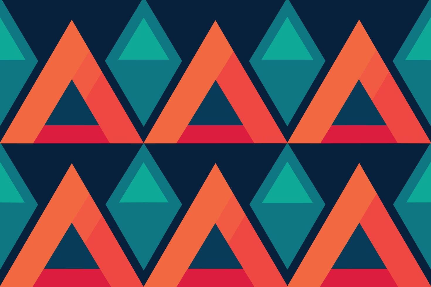 Abstract Geometric Triangle Seamless Pattern vector