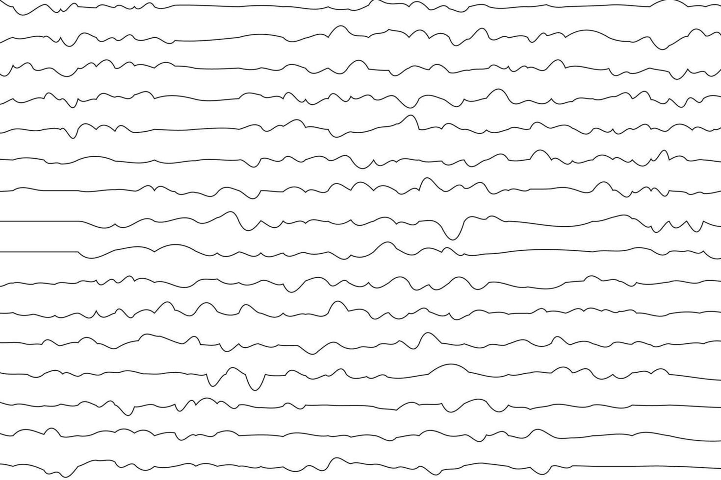 wavy line isolated on plane abstract background vector