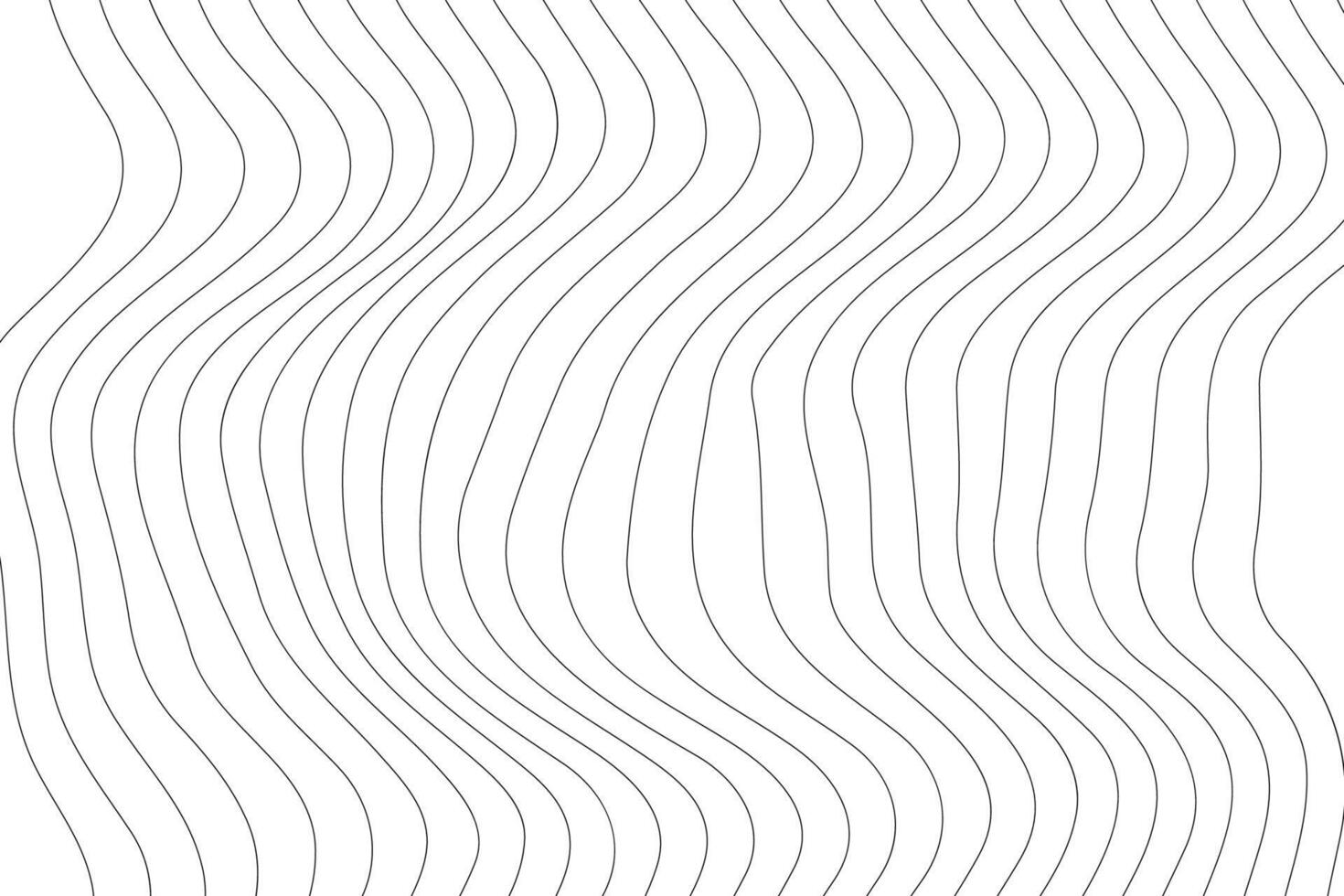 wavy line isolated on plane abstract background vector