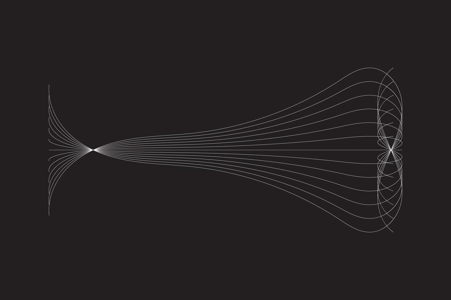 Minimal abstract line futuristic tech background. Vector digital art banner design