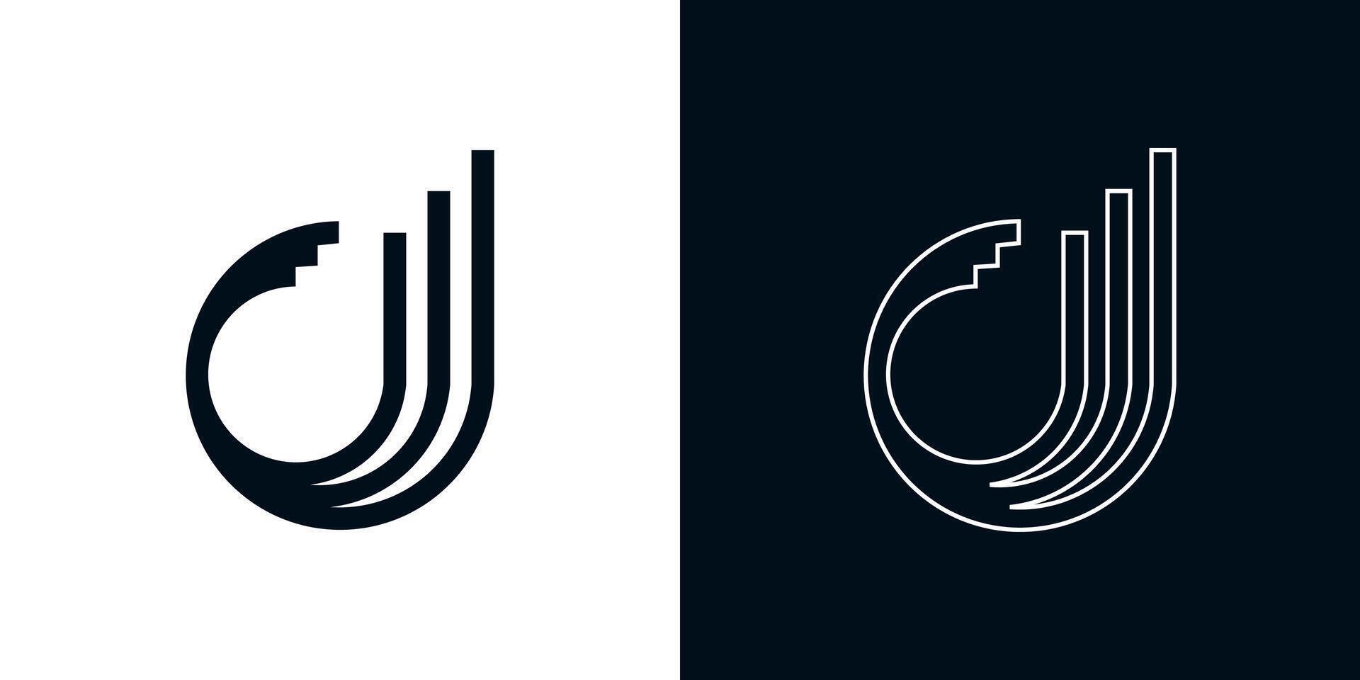 Letter D finance business logo vector
