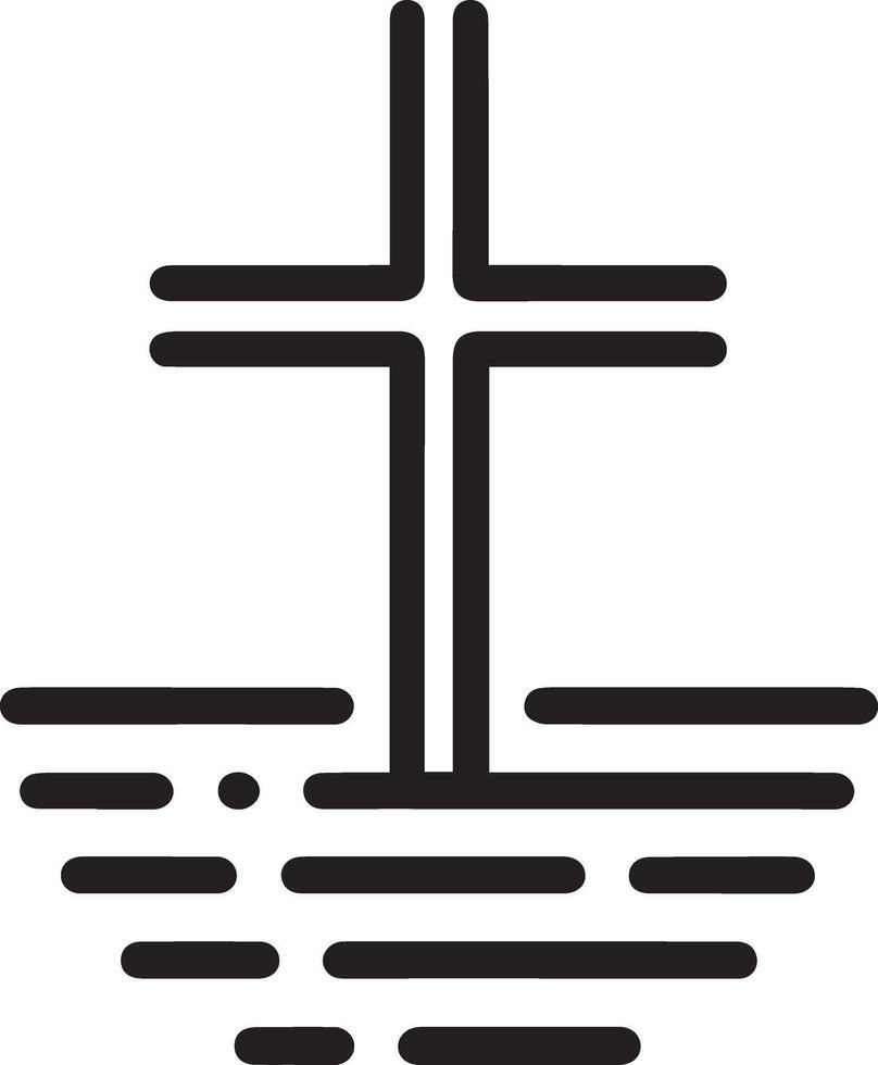 conjunto de cruces moderno acento vector