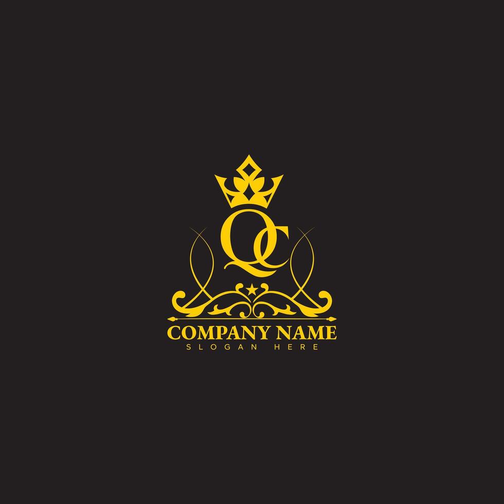 QC Letter Logo Design Template Vector and mix elements logo