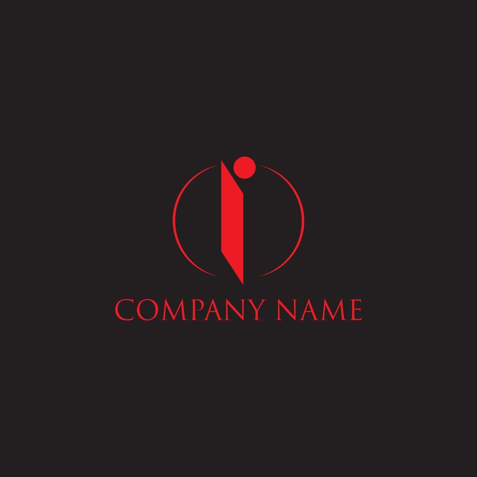 Initial Letter I Logo and Abstract I letter logo vector