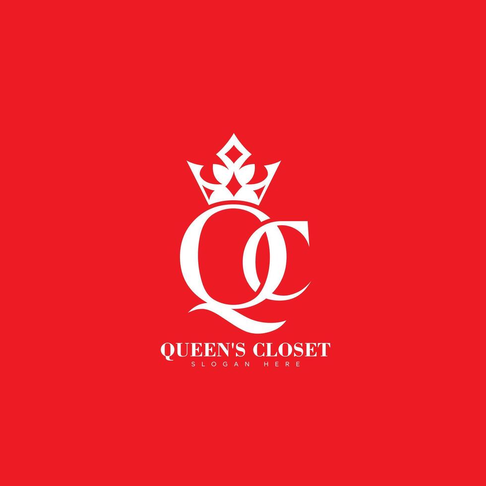Initial letter QC logo design with modern business typography vector template. Creative isolated QC letter logo design